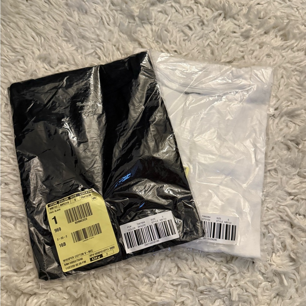 Madewell Whisper Cotton V-Neck T-Shirts